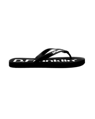 Chanclas de Hombre D FRANKLIN D FRANLIN - SANDALIA DEDO HOMBRE LOGO WHITE BLACK