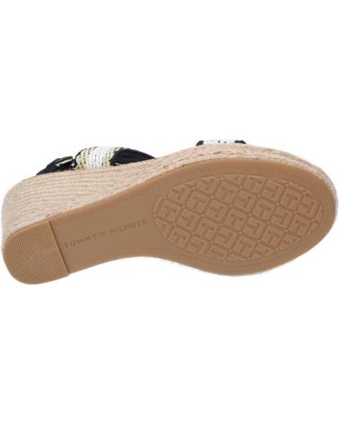 Sandálias de Mulher TOMMY HILFIGER FW0FW07089 GOLDEN WEBBING WEDGE DW6 SPACE BLUE