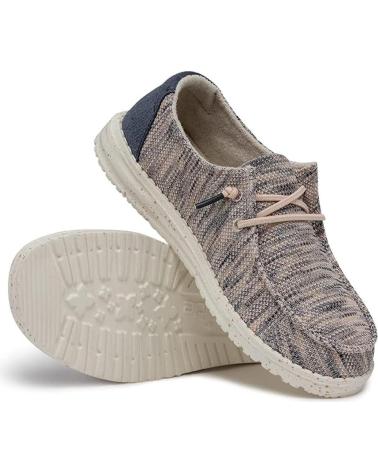Zapatos de Mujer HEY DUDE WENDY SOX-LIGHT PINK AZUL MULTI ROSA