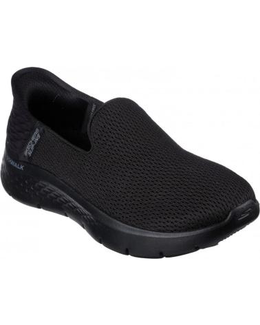 SKECHERS ZAPATILLA MUJER GO WALK FLEX-RELISH NEGRO