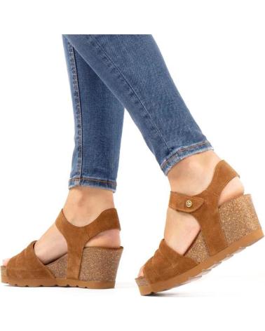 Sandali per Donna PANAMA JACK VALLEY B1 VELOUR CUERO - BARK