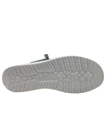 Zapatos de Hombre HEY DUDE WALLY LINEN NATURAL AZUL GRIS