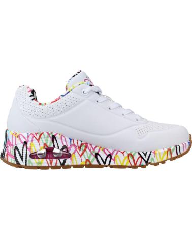 Deportivas de Mujer SKECHERS 155506 ZAPATILLAS CASUAL DE MUJER BLANCO BLANCO