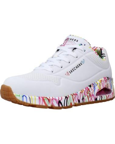 Deportivas de Mujer SKECHERS 155506 ZAPATILLAS CASUAL DE MUJER BLANCO BLANCO