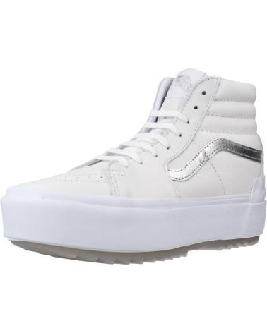 Sportivo per Donna e Uomo e Bambina e Bambino VANS OFF THE WALL UA SK8-HI STACKED BLANCO
