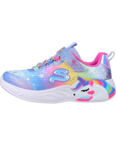 Sportivo per Bambina SKECHERS 302311L S-LIGHTS UNICORN DREAMS AZUL