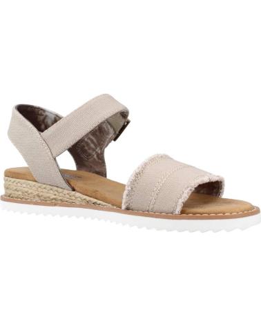 Woman Sandals SKECHERS DESERT KISS ADOBE PRINCESS MARRON CLARO