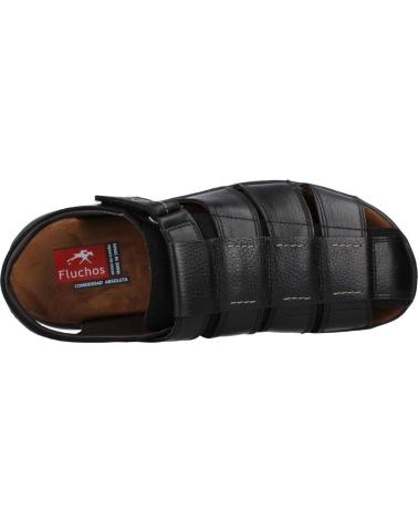 Sandalen für Herren FLUCHOS SANDALIAS HOMBRE MODELO F0533 COLOR NEGRO NEGRO NEGRO