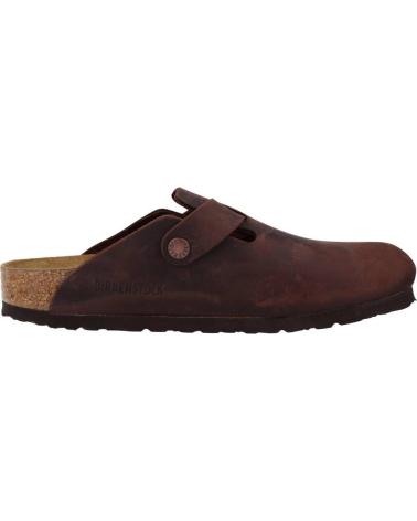 Woman and Man Clogs BIRKENSTOCK BOSTON NU MARRON
