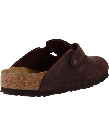 Woman and Man Clogs BIRKENSTOCK BOSTON NU MARRON