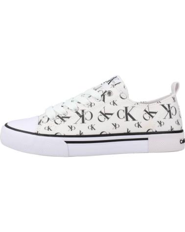 CALVIN KLEIN ZAPATILLAS NINO MODELO V3X980570 COLOR BLANCO WHITE
