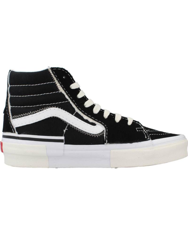 Sportif pour Femme et Homme et Fille et Garçon VANS OFF THE WALL VN0005UK6BT1 SK8-HI RECONSTRUCT NEGRO
