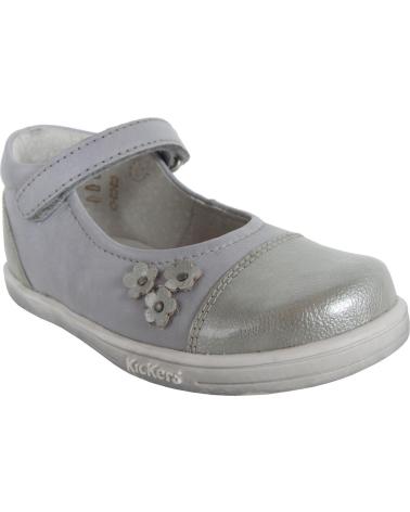 Schuhe für Mädchen KICKERS 413501-10 TREMIMI GRIS CLAIR