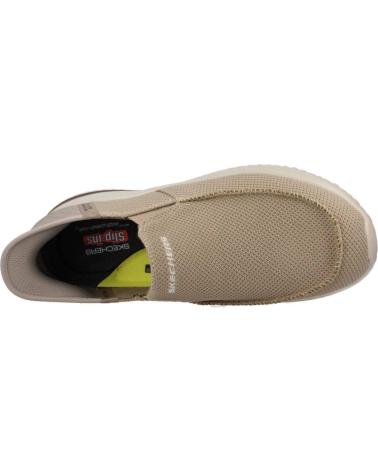 Deportivas de Hombre SKECHERS 210604 ZAPATILLAS CASUAL DE HOMBRE TAUPE SLIP INS TAUPE
