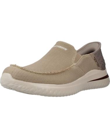 Deportivas de Hombre SKECHERS 210604 ZAPATILLAS CASUAL DE HOMBRE TAUPE SLIP INS TAUPE