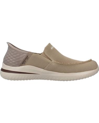 Deportivas de Hombre SKECHERS 210604 ZAPATILLAS CASUAL DE HOMBRE TAUPE SLIP INS TAUPE
