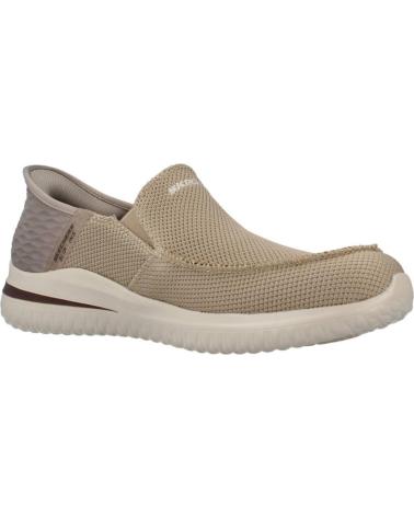Deportivas de Hombre SKECHERS 210604 ZAPATILLAS CASUAL DE HOMBRE TAUPE SLIP INS TAUPE