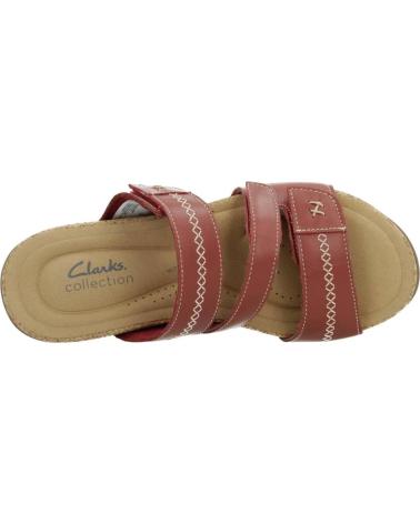 Woman Sandals CLARKS ROSEVILLE BAY ROJO