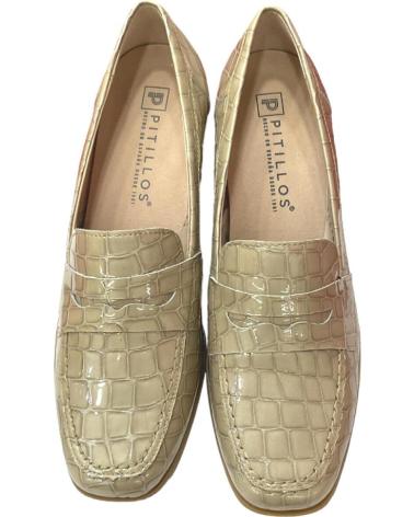 Woman Zapatos de tacón PITILLOS ZAPATOS TACON PIEL CHAROL COCO BEIGE COCO SIOUX PIEDRA