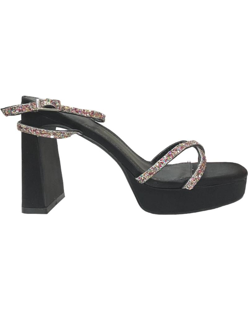 Sandalias de Mujer MIM SANDALIAS TACON NEGRO