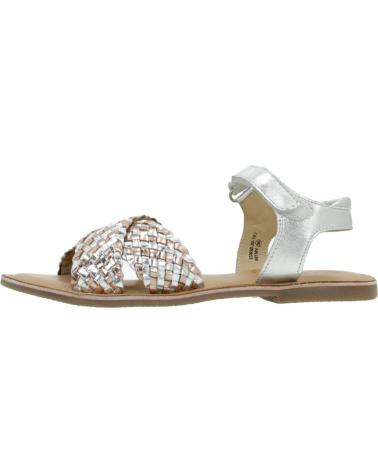 Sandalias de Niña MOD8 CANIBRAID PLATA