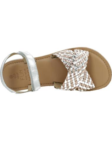 Sandali per Bambina MOD8 CANIBRAID PLATA