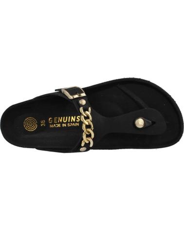 Woman Sandals GENUINS ROASTAD NEGRO