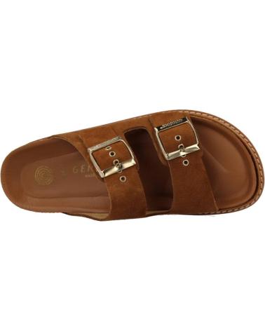 Woman Sandals GENUINS HAWAII MARRON CLARO
