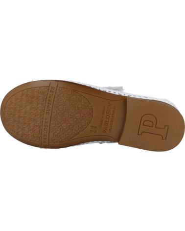 girl shoes PABLOSKY CEREMONIA NINA MODELO 350000P COLOR BLANCO BLANCO BLANCO