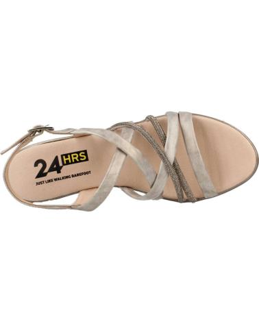 Sandalias de Mujer 24 HORAS SANDALIAS TIRAS PIEL CONFORT OSSID-S TAUPE