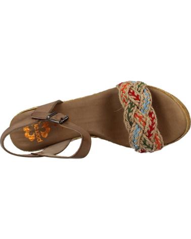 PORRONET SANDÁLIAS PLATAFORMA 2990P CASTANHO MARRON