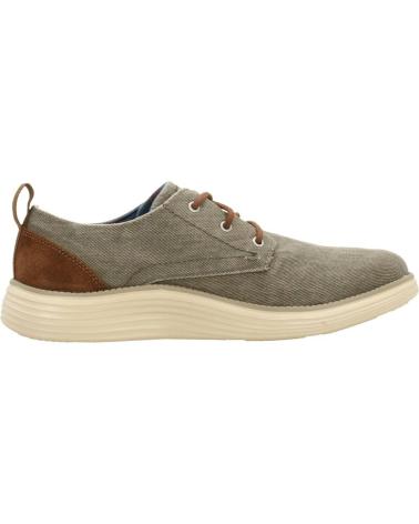 SKECHERS 65910 FREIZEITSCHUHE BEIGE MIT BRAUNEN AKZENTEN BEIGE