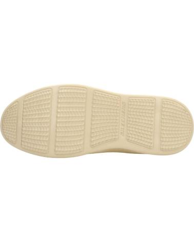 SKECHERS 65910 FREIZEITSCHUHE BEIGE MIT BRAUNEN AKZENTEN BEIGE