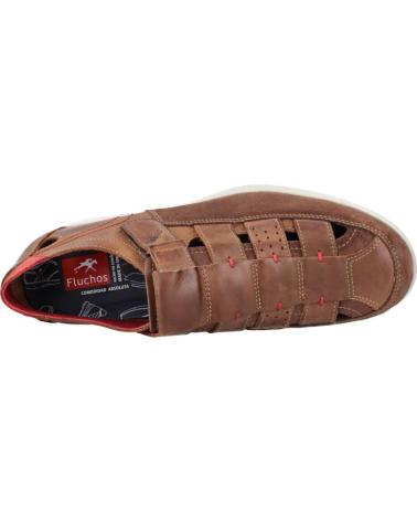 Man Sandals FLUCHOS SANDALIAS CERRADAS PIEL MARRON F0109 SURF LUXE CAFE MARRON TERRACOTA