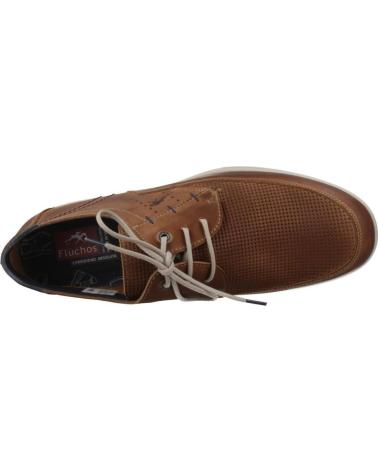 Zapatos de Hombre FLUCHOS INFORMALES HOMBRE MODELO F0119 COLOR MARRON CUERO CUERO