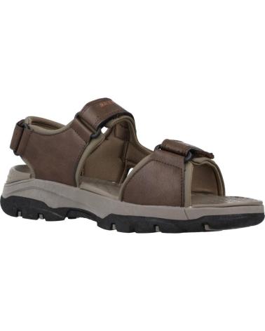 SKECHERS SANDALIA CON VELCROS PARA HOMBRE 204106 COLOR MARRON BROWN