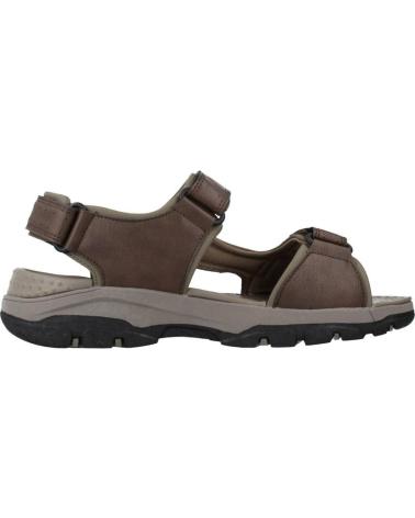 SKECHERS SANDALIA CON VELCROS PARA HOMBRE 204106 COLOR MARRON BROWN
