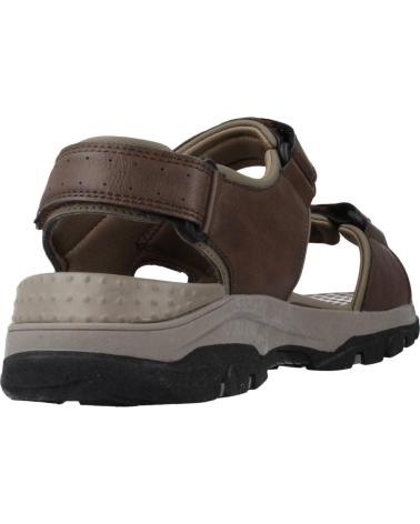 SKECHERS SANDALIA CON VELCROS PARA HOMBRE 204106 COLOR MARRON BROWN