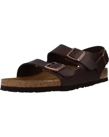 Woman and Man Sandals BIRKENSTOCK MILANO BF 10091-049682 BROWN REF 1183777 MARRON