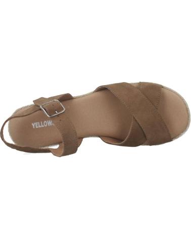 Chaussures compensées pour Femme YELLOW MIDTOWN MARRON
