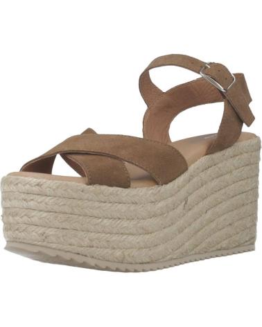 Chaussures compensées pour Femme YELLOW MIDTOWN MARRON