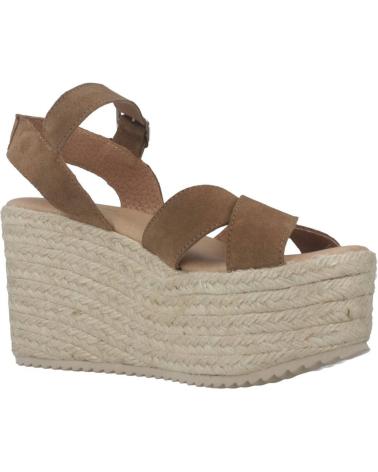 Chaussures compensées pour Femme YELLOW MIDTOWN MARRON