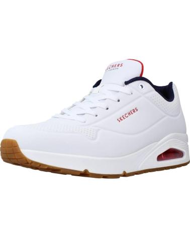 Sportif pour Homme SKECHERS 52458 ZAPATILLAS CASUAL DE HOMBRE BLANCO Y AZUL MAR BLANCO Y AZUL MARINO