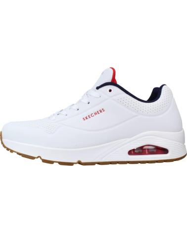 Sportivo per Uomo SKECHERS 52458 ZAPATILLAS CASUAL DE HOMBRE BLANCO Y AZUL MAR BLANCO Y AZUL MARINO