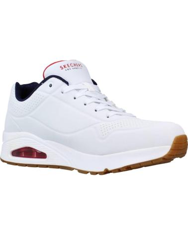 Sportif pour Homme SKECHERS 52458 ZAPATILLAS CASUAL DE HOMBRE BLANCO Y AZUL MAR BLANCO Y AZUL MARINO