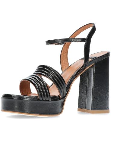 Sandalias de Mujer ANGEL ALARCON ZAPATOS CON TACON AMBER NEGRO