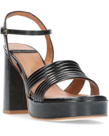 Sandalias de Mujer ANGEL ALARCON ZAPATOS CON TACON AMBER NEGRO