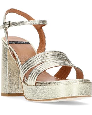 Sandalias de Mujer ANGEL ALARCON ZAPATOS CON TACON AMBER PLATINO