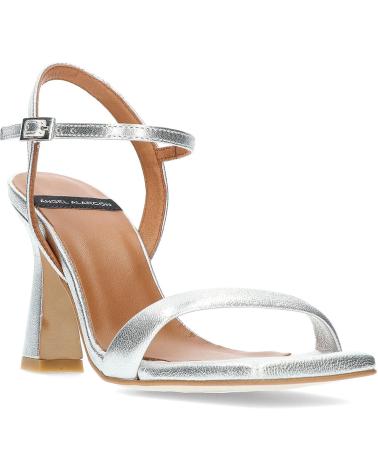 Sandalias de Mujer ANGEL ALARCON ZAPATOS CON TACON CAROLE SILVER