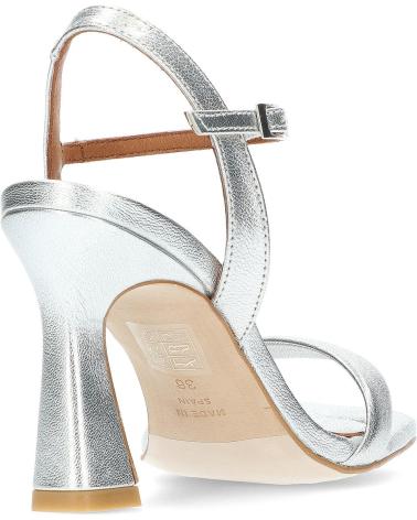 Sandalias de Mujer ANGEL ALARCON ZAPATOS CON TACON CAROLE SILVER